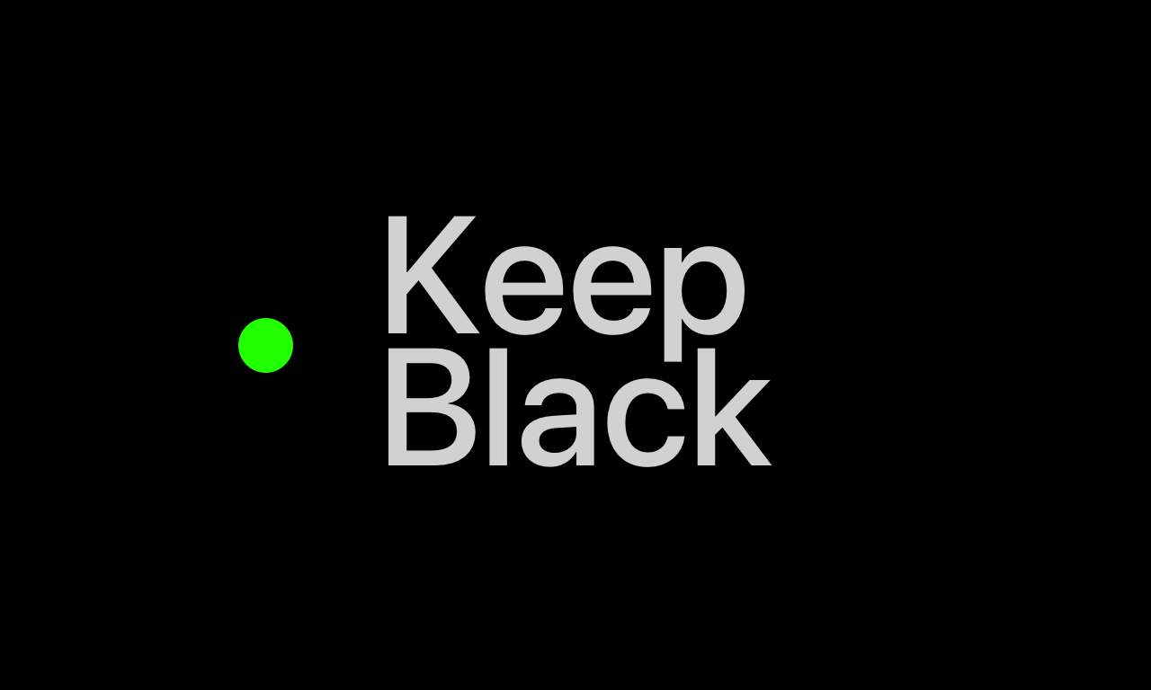 Keep Black Logo